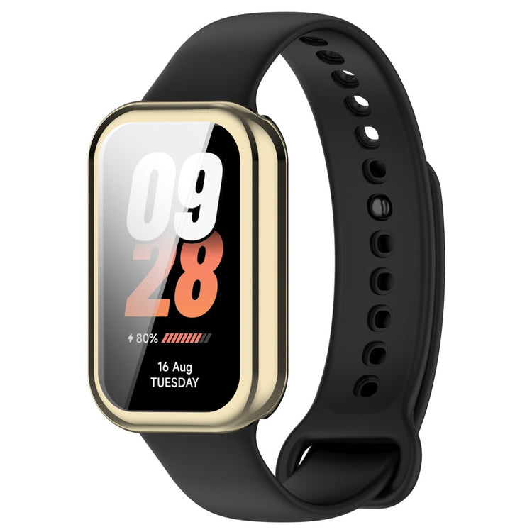 Rigtigt Fed Silikone Cover passer til Xiaomi Smart Band 8 - Guld#serie_2