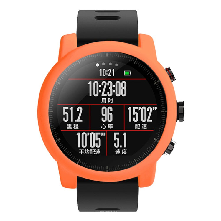 Beskyttende Silikone Bumper passer til Amazfit Stratos 2 \ 2s - Orange#serie_2