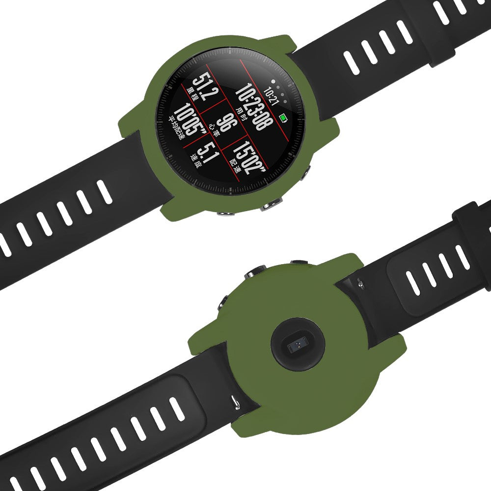 Beskyttende Silikone Bumper passer til Amazfit Stratos 2 \ 2s - Grøn#serie_6