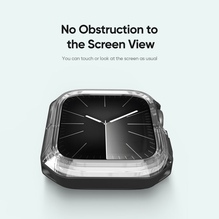 Rigtigt Fint Silikone Cover passer til Apple Smartwatch - Sort#serie_1
