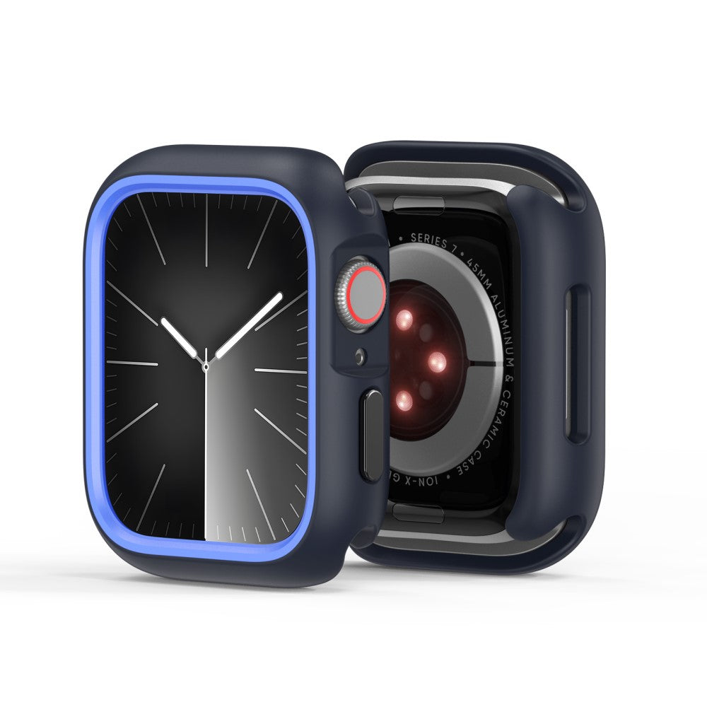 Mega Fed Silikone Cover passer til Apple Smartwatch - Blå#serie_3