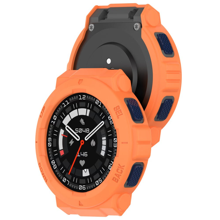 Beskyttende Silikone Bumper passer til Amazfit Active Edge - Orange#serie_2