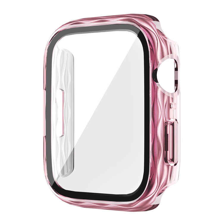 Mega Stylish Apple Smartwatch Universel Cover with Screen Protector in Glass - Pink#serie_3