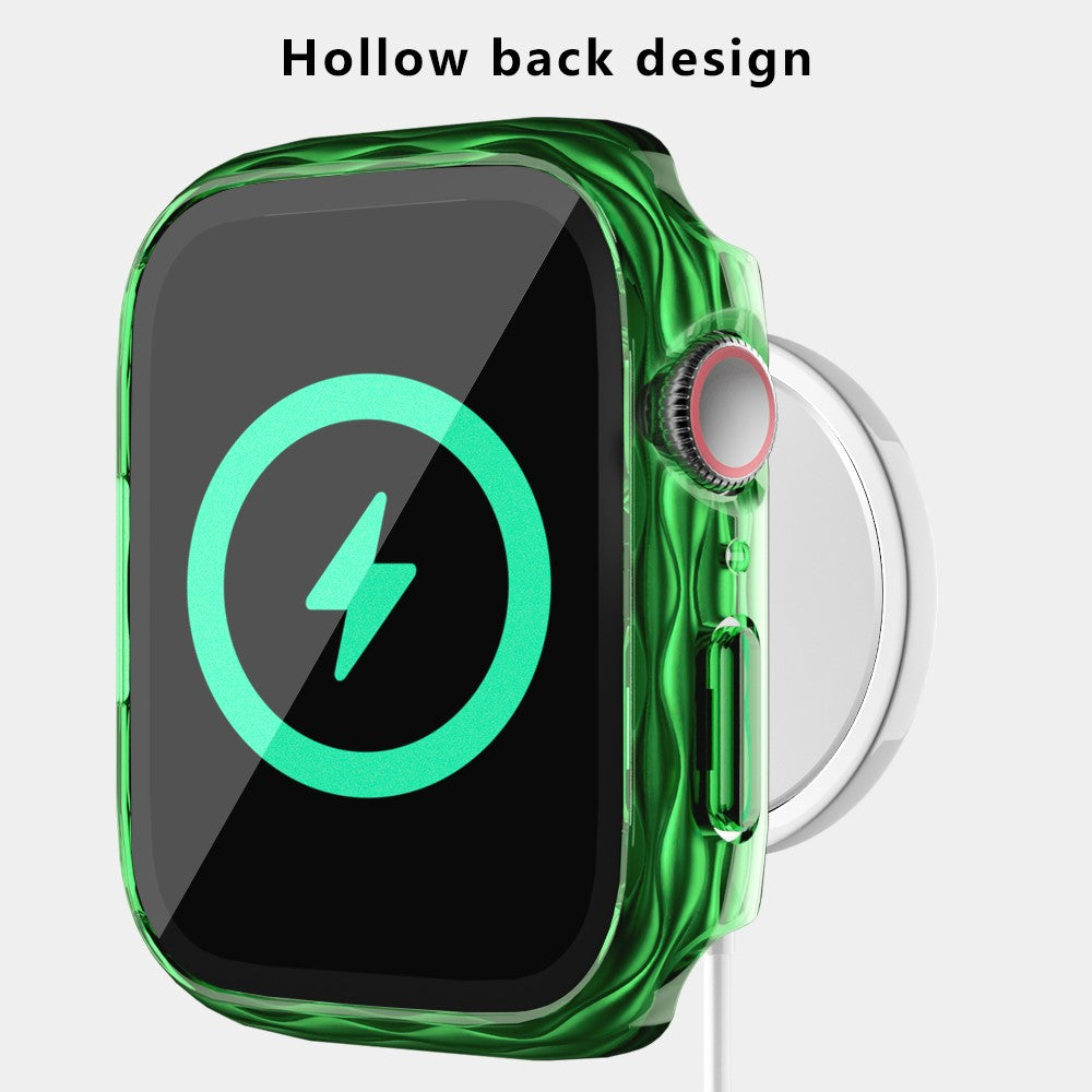 Remarkably Stylish Apple Smartwatch Universel Cover with Screen Protector in Glass - Green#serie_2