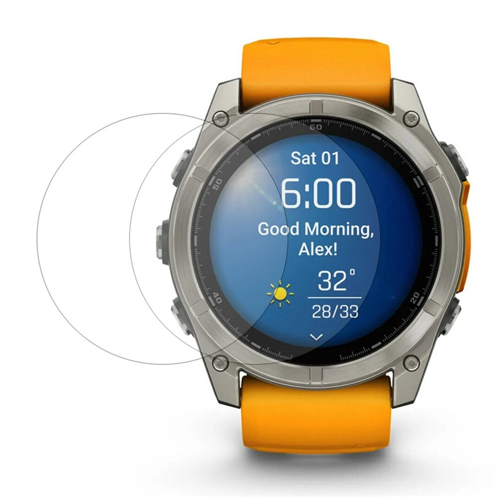 2-pack Garmin Fenix 8 47mm Watch Screen Protector Clear Flexible Film#serie_1