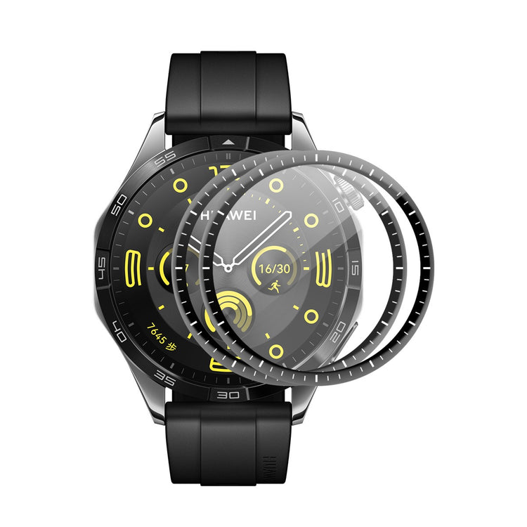 Huawei Watch GT 5 46mm ENKAY HAT PRINCE 2-pack Screen Protector 3D Curved Bump Resistant and Pliable Ultra Clear Film - Black#serie_1