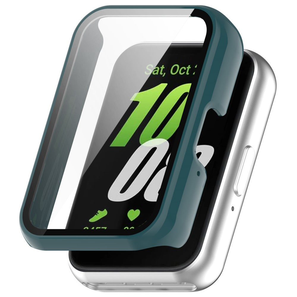 Mega Fashionable Samsung Galaxy Fit 3 Cover with Screen Protector in Plastic and Glass - Green#serie_3