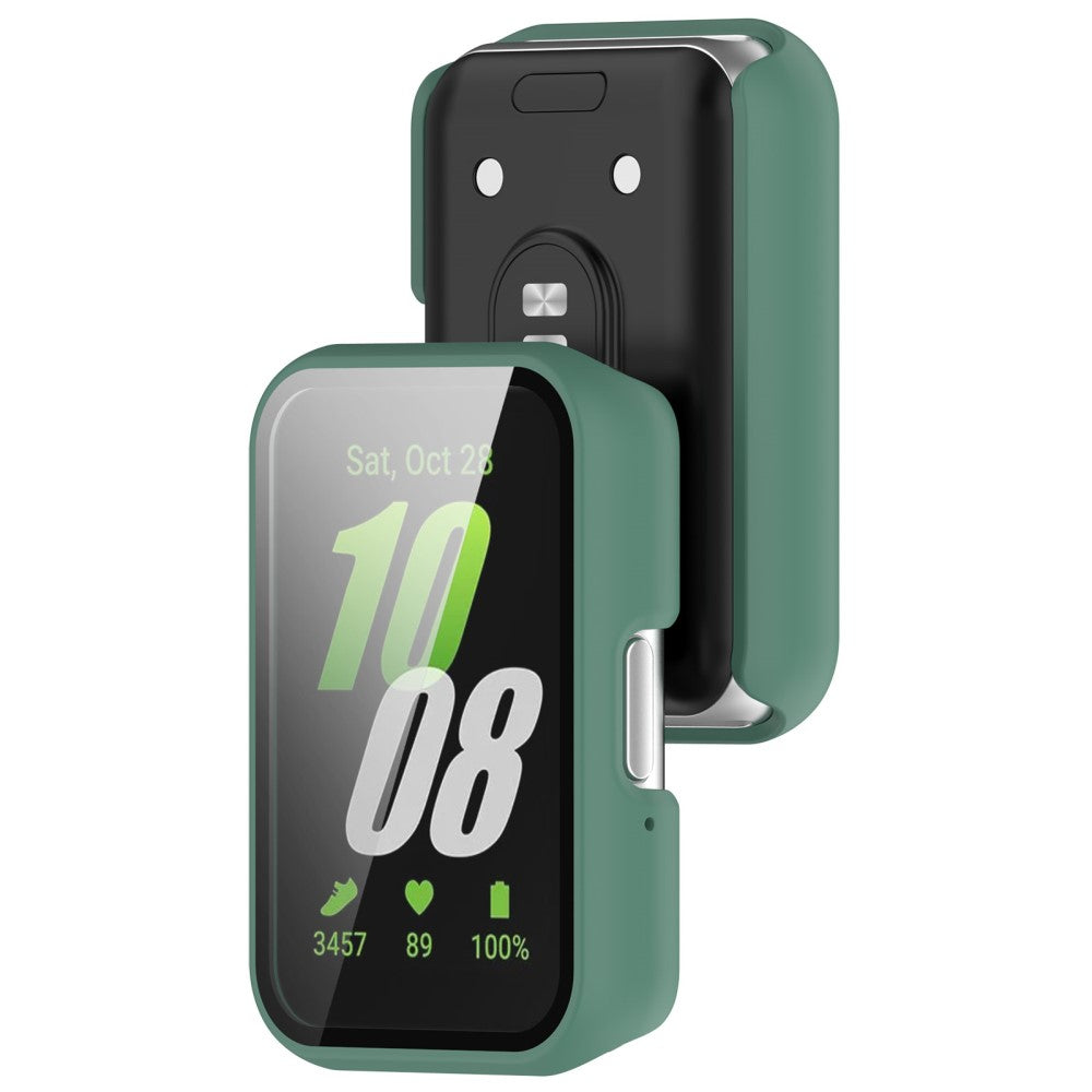 Mega Fashionable Samsung Galaxy Fit 3 Cover with Screen Protector in Plastic and Glass - Green#serie_10