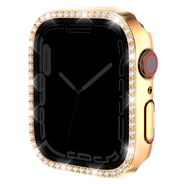 Incredibly Good Apple Smartwatch Universel Cover with Screen Protector in Rhinestone and Glass - Pink#serie_7