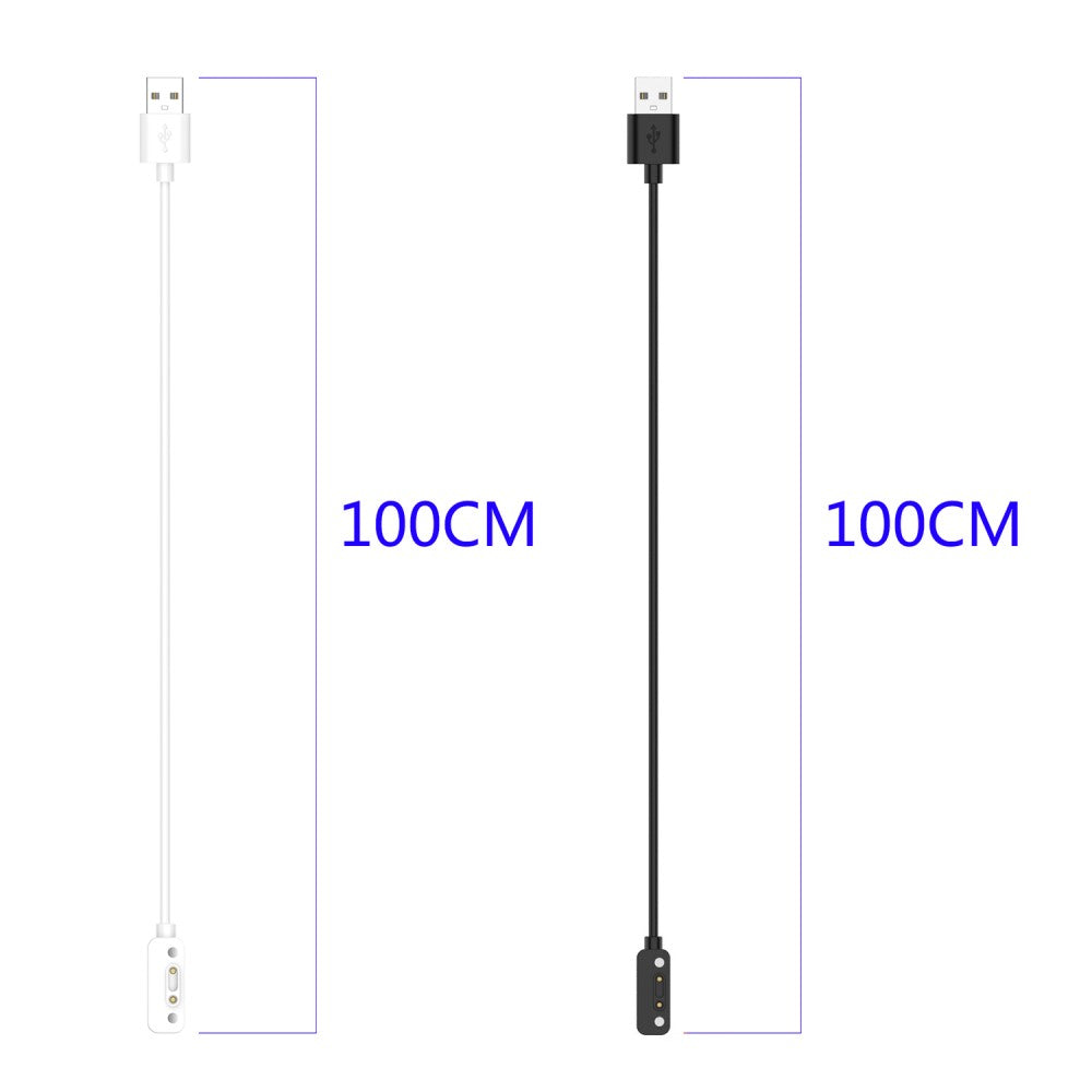 100cm Magnetisk USB Opladningskabel passer til Xplora X6 Play - Hvid#serie_1