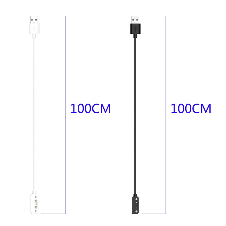 100cm Magnetisk USB Opladningskabel passer til Xplora X6 Play - Hvid#serie_1