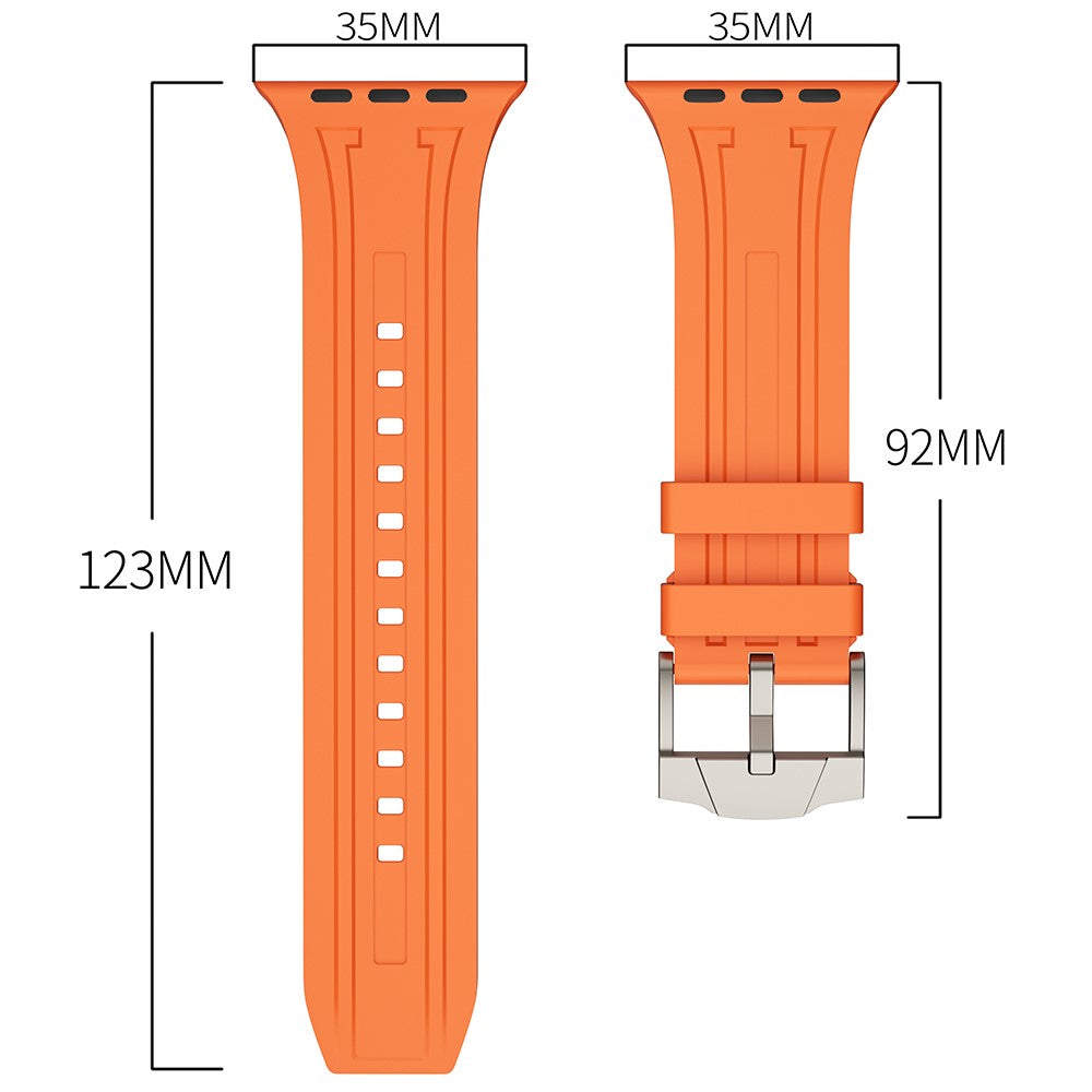 Apple Watch 49mm / 45mm / 44mm / 42mm Fluororubber Watchband - Red#serie_2