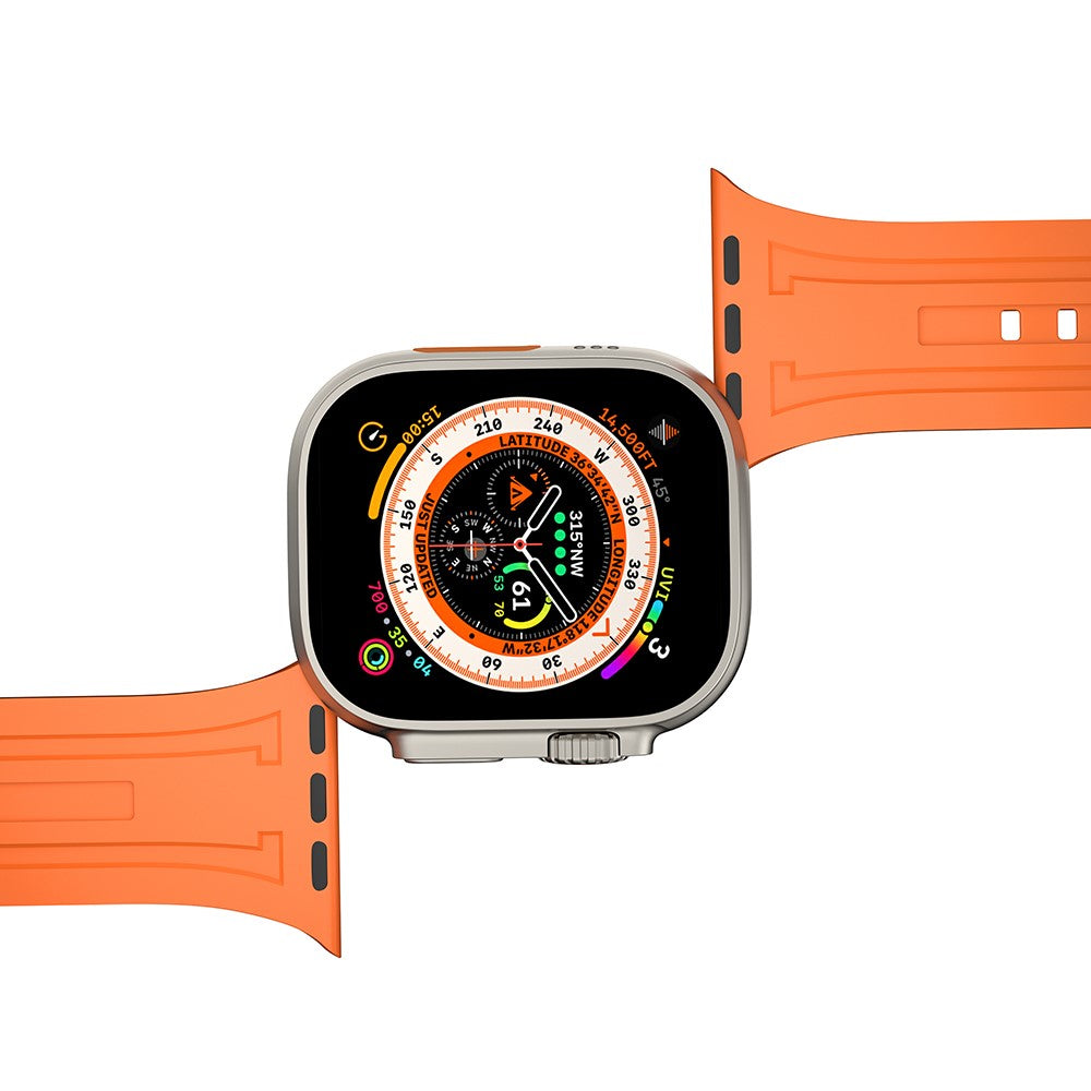 Alle Tiders Silikone Universal Rem passer til Apple Smartwatch - Sort#serie_3