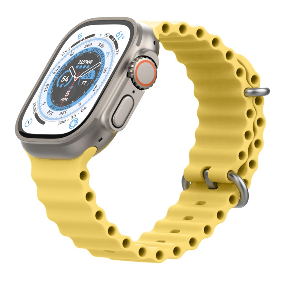 Remarkably Tough Apple Smartwatch Silicone Universel Strap - Yellow#serie_1