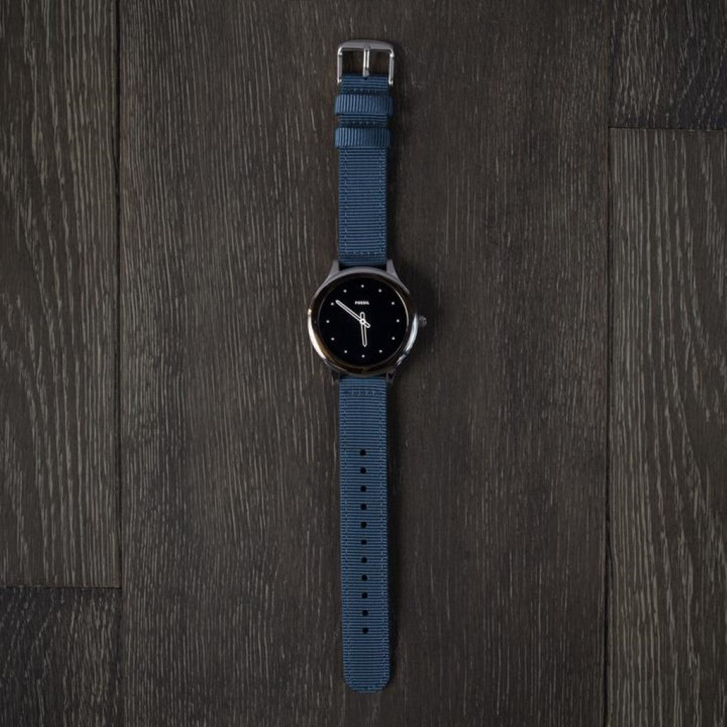 Supercool Amazfit Stratos Nylon Rem - Blå#serie_d011