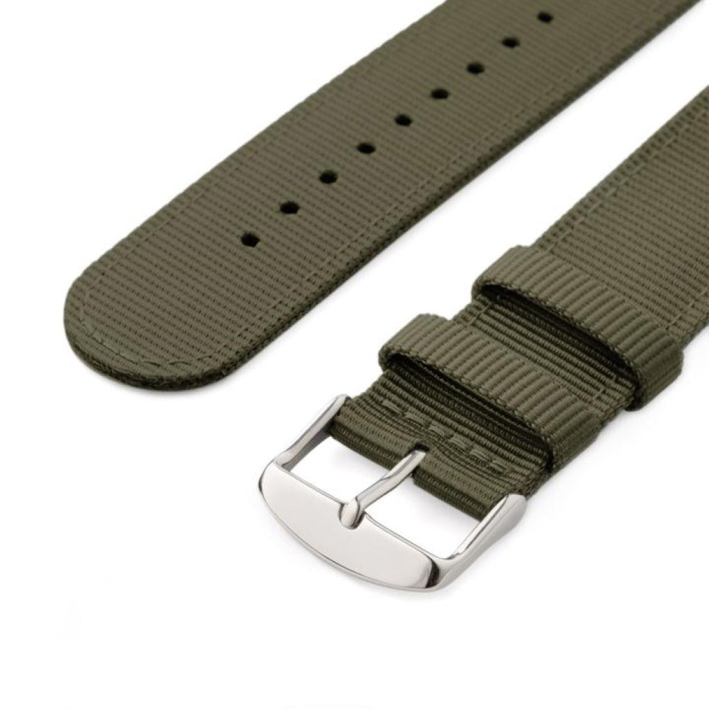 Meget kønt Pebble Time Nylon Rem - Grøn#serie_d004