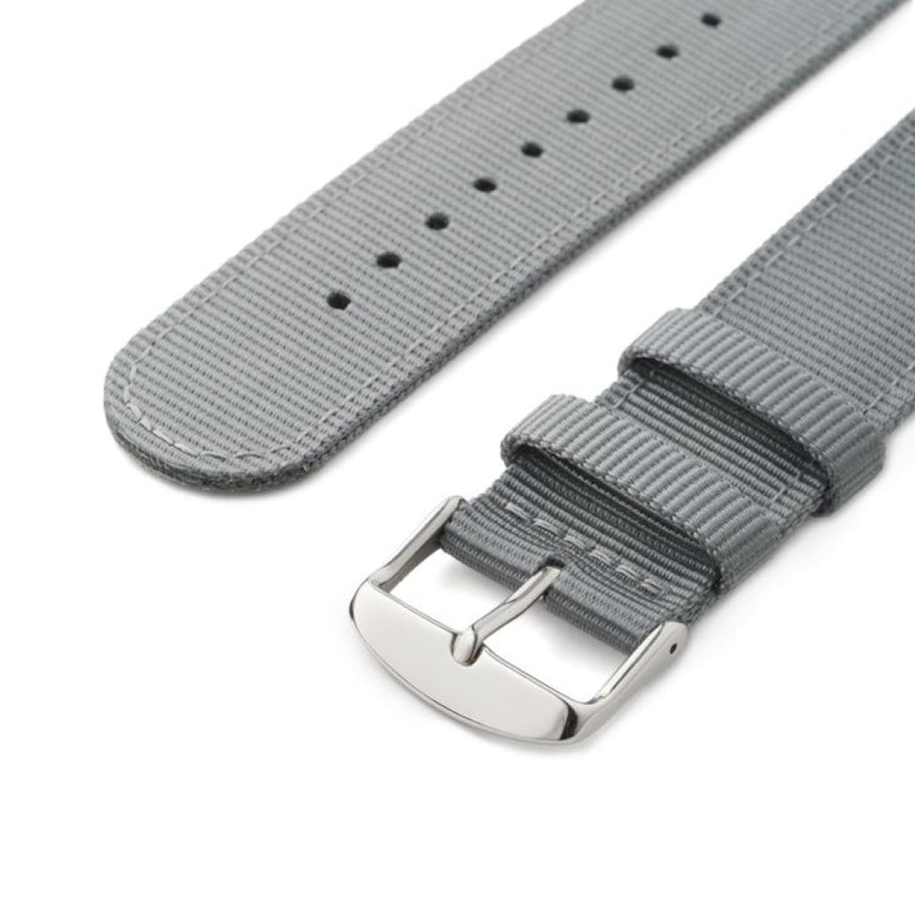 Helt vildt kønt Pebble Time Nylon Rem - Sølv#serie_d004