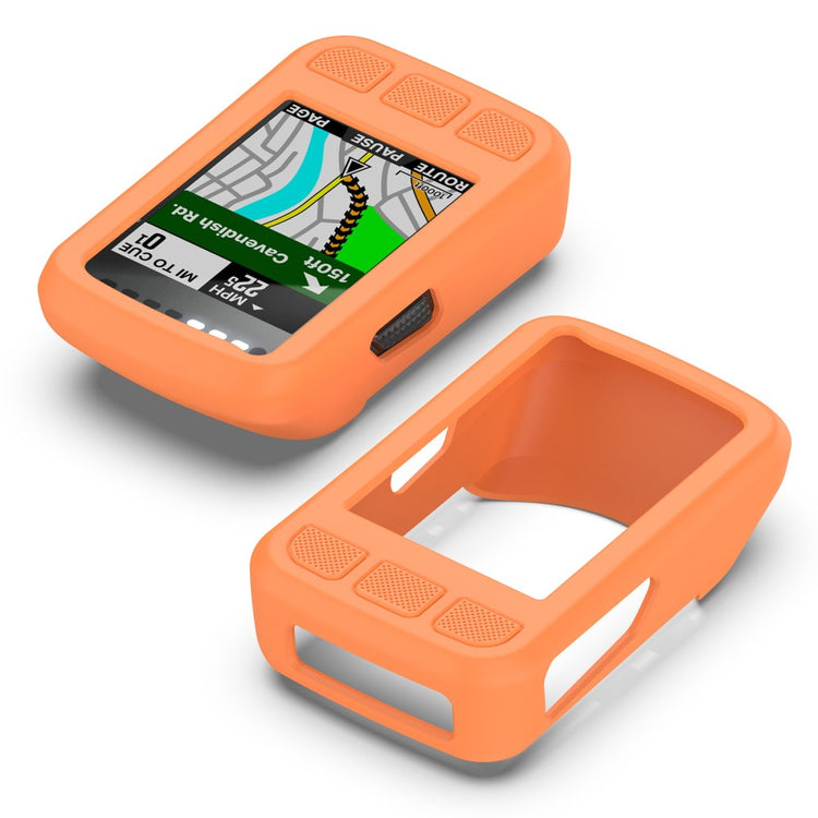 Rigtigt Fed Silikone Cover passer til Wahoo Elemnt Bolt V2 - Orange#serie_4