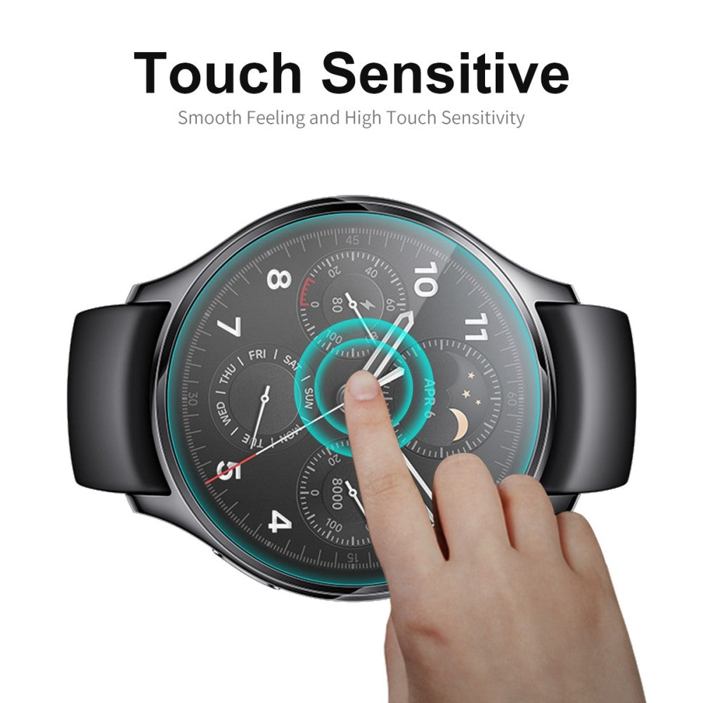 2stk Hærdet Glas HD Universal Skærmbeskytter til Xiaomi Watch S1 Pro - Gennemsigtig#serie_342