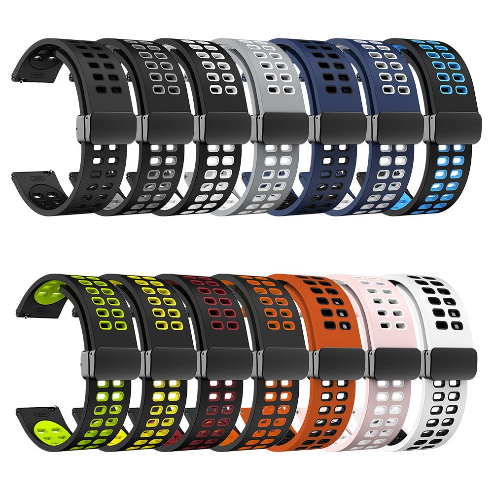 Alle Tiders Silikone Universal Rem passer til Smartwatch - Blå#serie_4