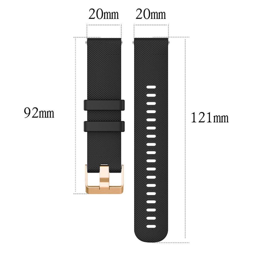 Rigtigt Slidstærk Silikone Universal Rem passer til Smartwatch - Pink#serie_4
