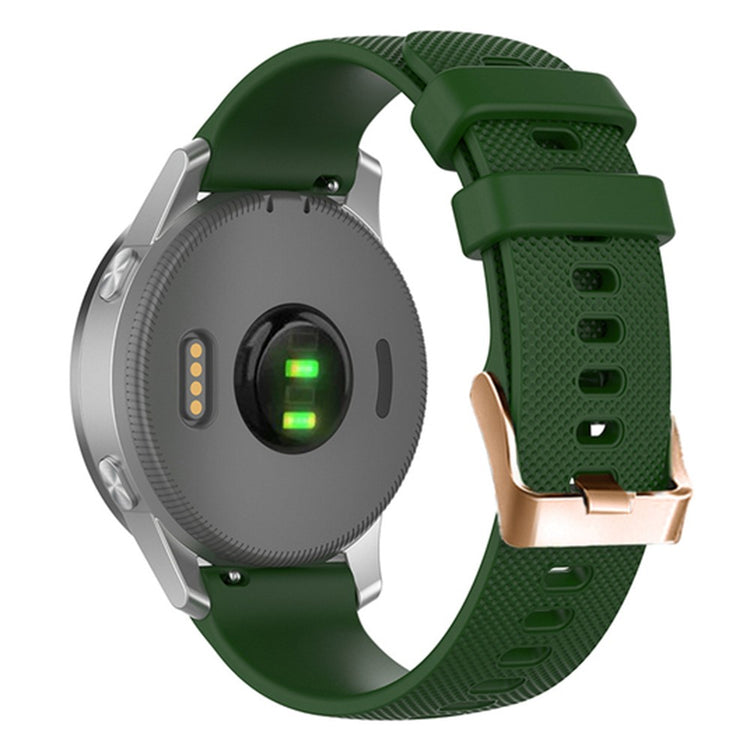 Rigtigt Slidstærk Silikone Universal Rem passer til Smartwatch - Grøn#serie_7