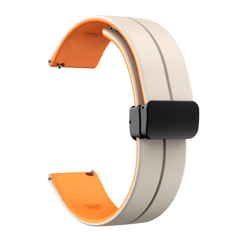 Vildt Nydelig Silikone Universal Rem passer til Smartwatch - Orange#serie_1