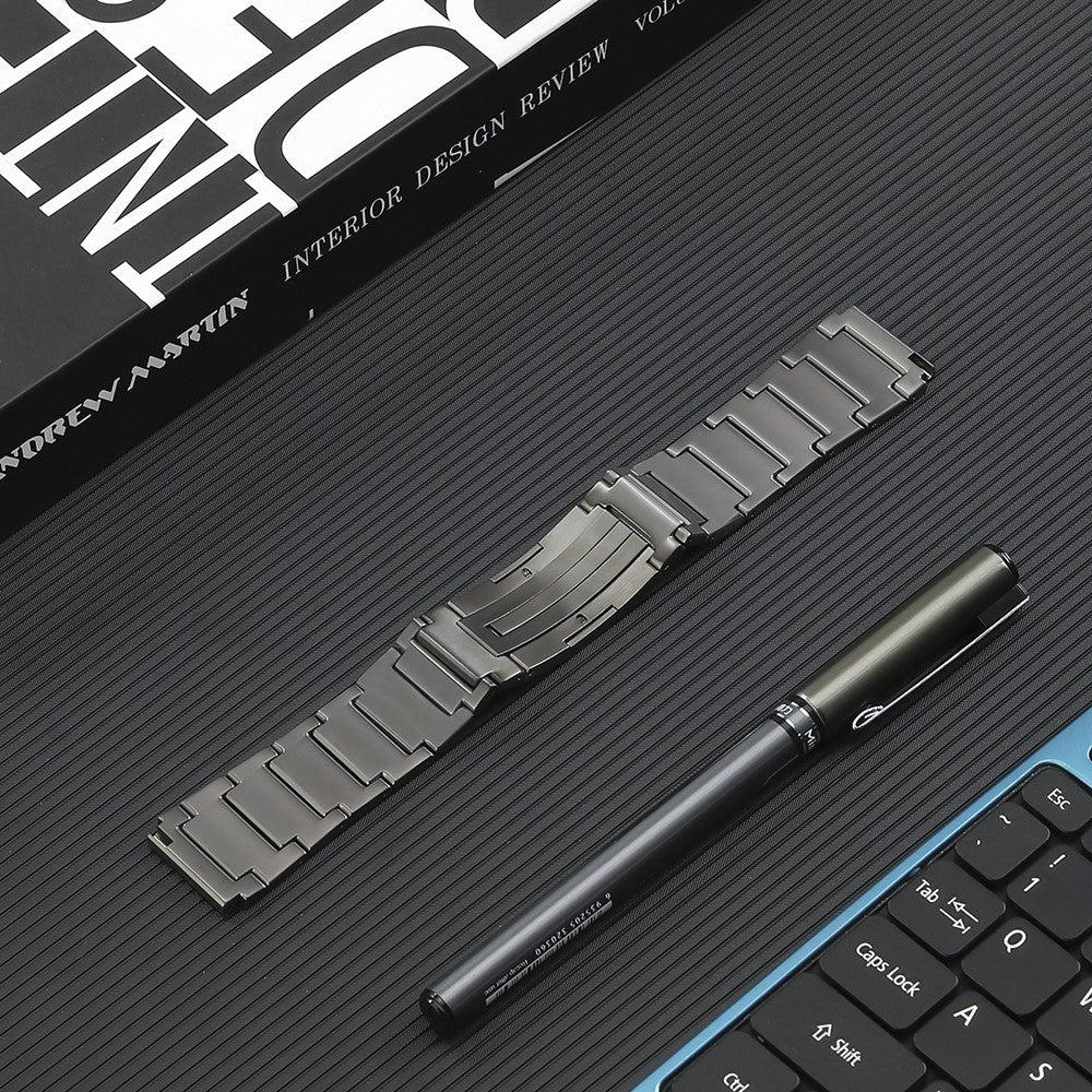 Meget Fint Metal Universal Rem passer til Smartwatch - Sølv#serie_2