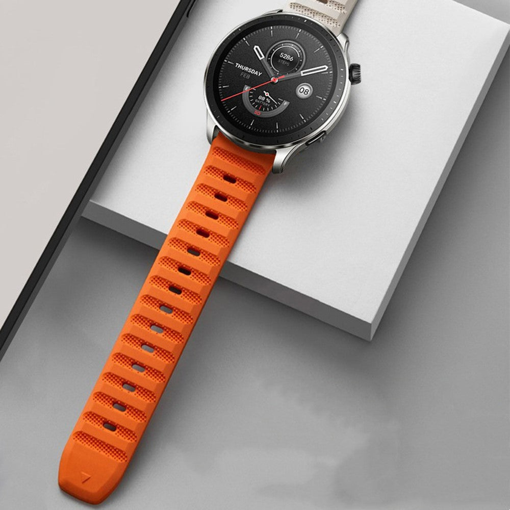 Cool Silikone Universal Rem passer til Smartwatch - Hvid#serie_2
