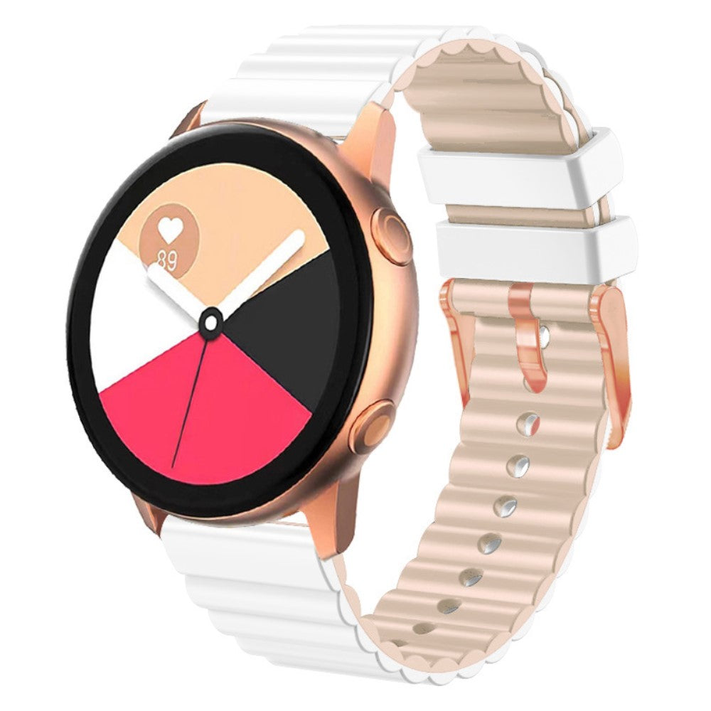 Helt Vildt Smuk Silikone Universal Rem passer til Smartwatch - Hvid#serie_3