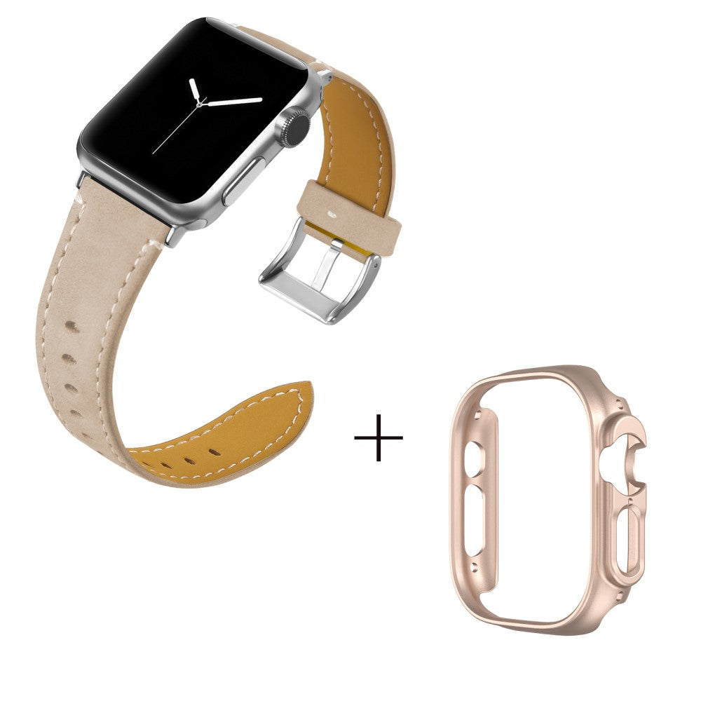 Ægte læder Cover passer til Apple Watch Ultra - Brun#serie_6