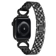 Mukava Apple Smartwatch Metalli Ja Strassit Yleinen Ranneke