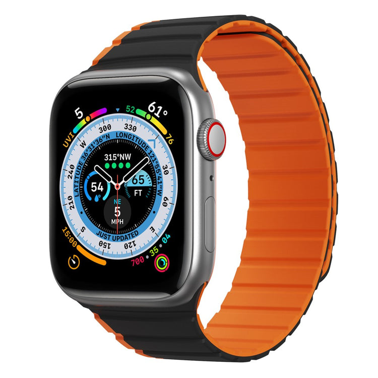 Glimrende Silikone Universal Rem passer til Apple Smartwatch - Orange#serie_1