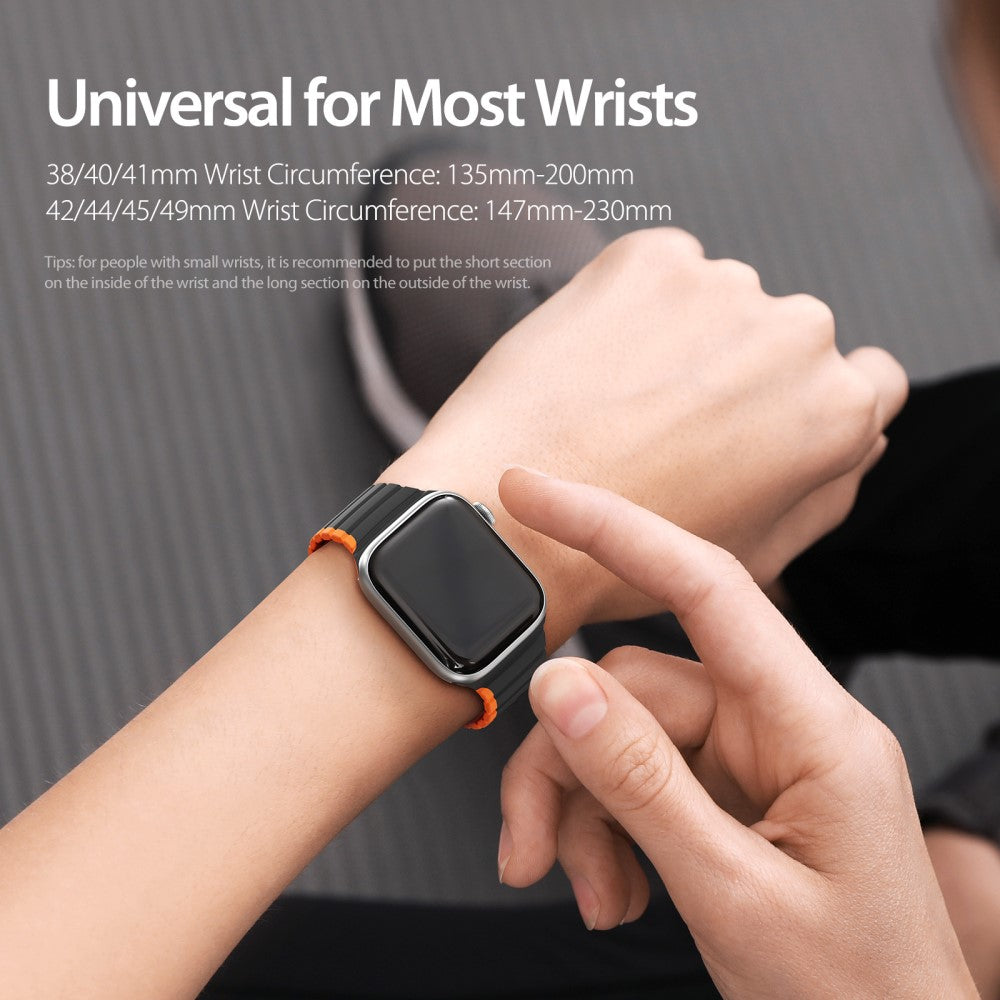 Glimrende Silikone Universal Rem passer til Apple Smartwatch - Orange#serie_1