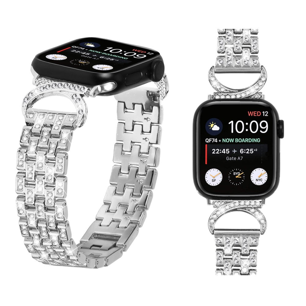 Metal Cover passer til Apple Watch Series 8 (41mm) / Apple Watch Series 7 41mm - Sølv#serie_3