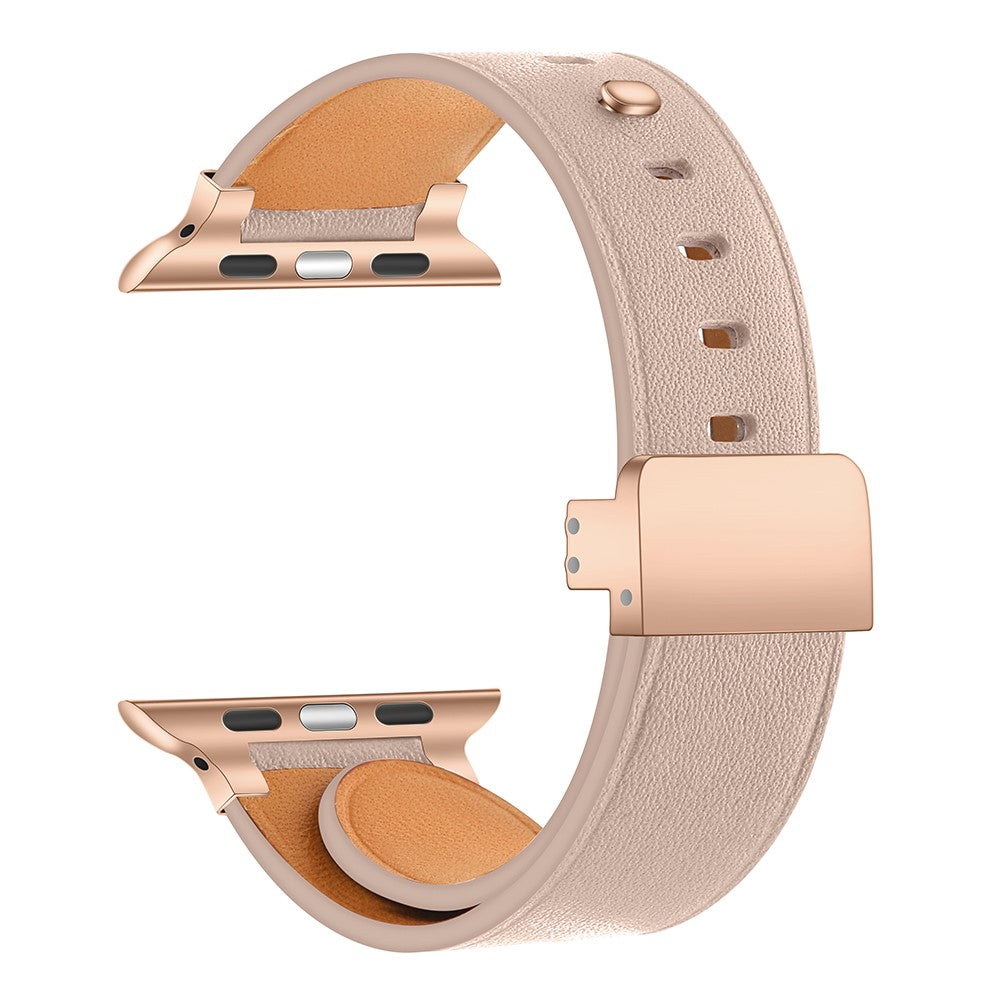 Meget Fantastisk Ægte Læder Universal Rem passer til Apple Smartwatch - Pink#serie_10