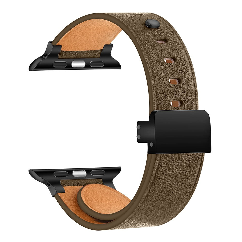 Meget Fantastisk Ægte Læder Universal Rem passer til Apple Smartwatch - Brun#serie_2