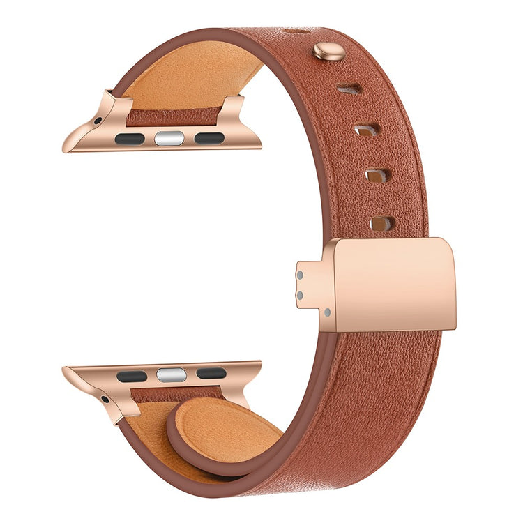 Meget Fantastisk Ægte Læder Universal Rem passer til Apple Smartwatch - Pink#serie_9