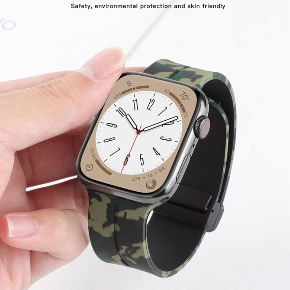 Super Elegant Silikone Universal Rem passer til Apple Smartwatch - Rød#serie_2