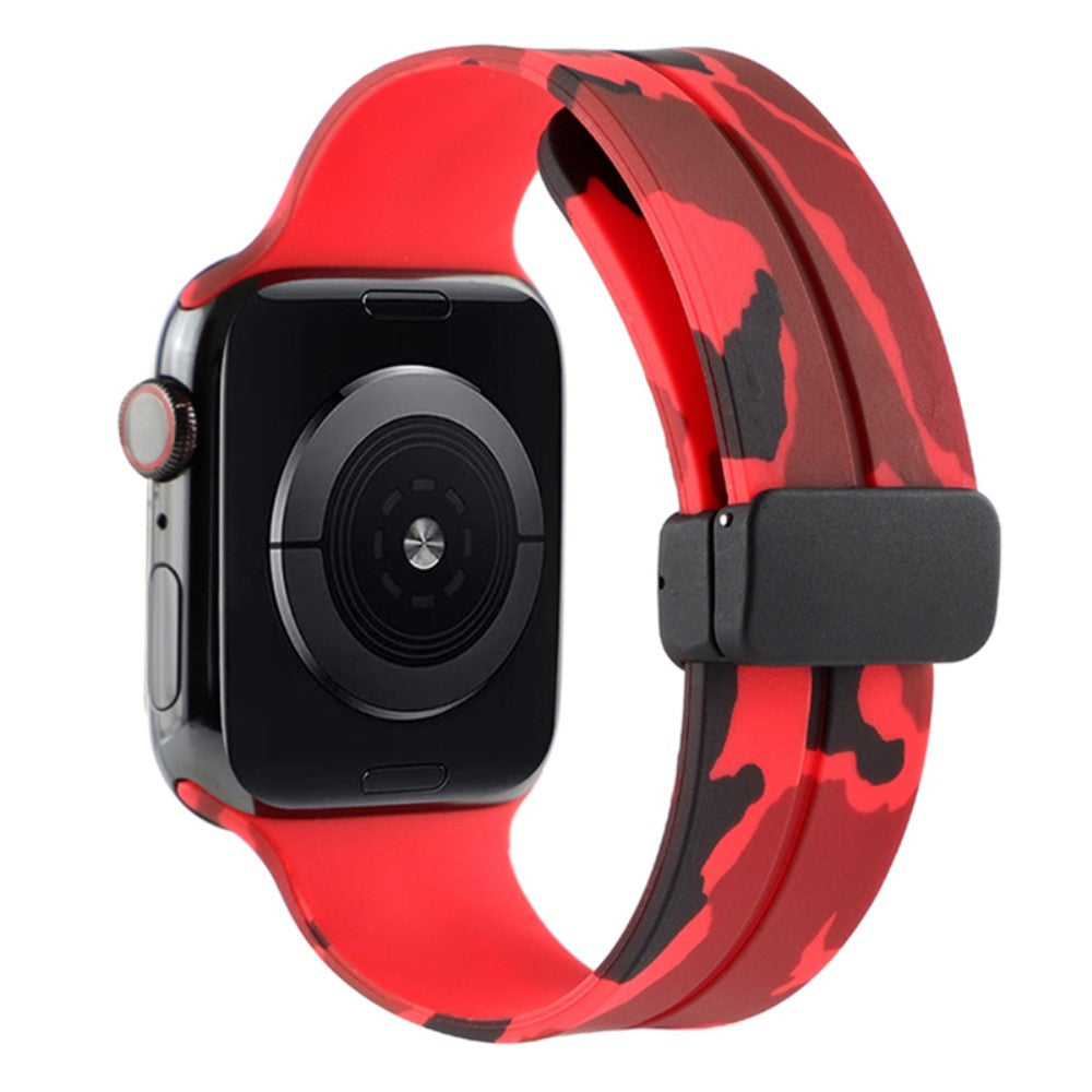 Super Elegant Silikone Universal Rem passer til Apple Smartwatch - Rød#serie_2