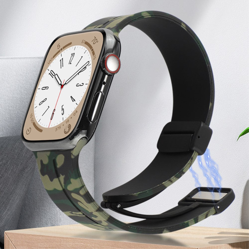Super Elegant Silikone Universal Rem passer til Apple Smartwatch - Gul#serie_6