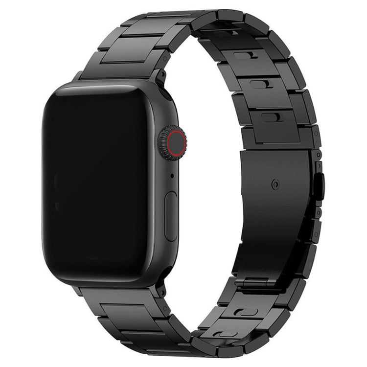 Meget Slidstærk Metal Universal Rem passer til Apple Smartwatch - Sort#serie_1