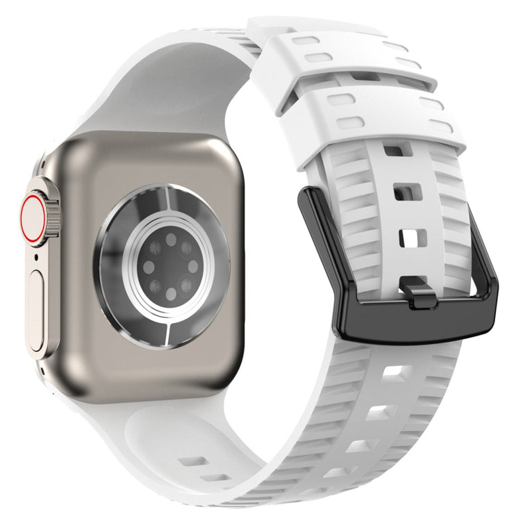 Smuk Silikone Universal Rem passer til Apple Smartwatch - Hvid#serie_2