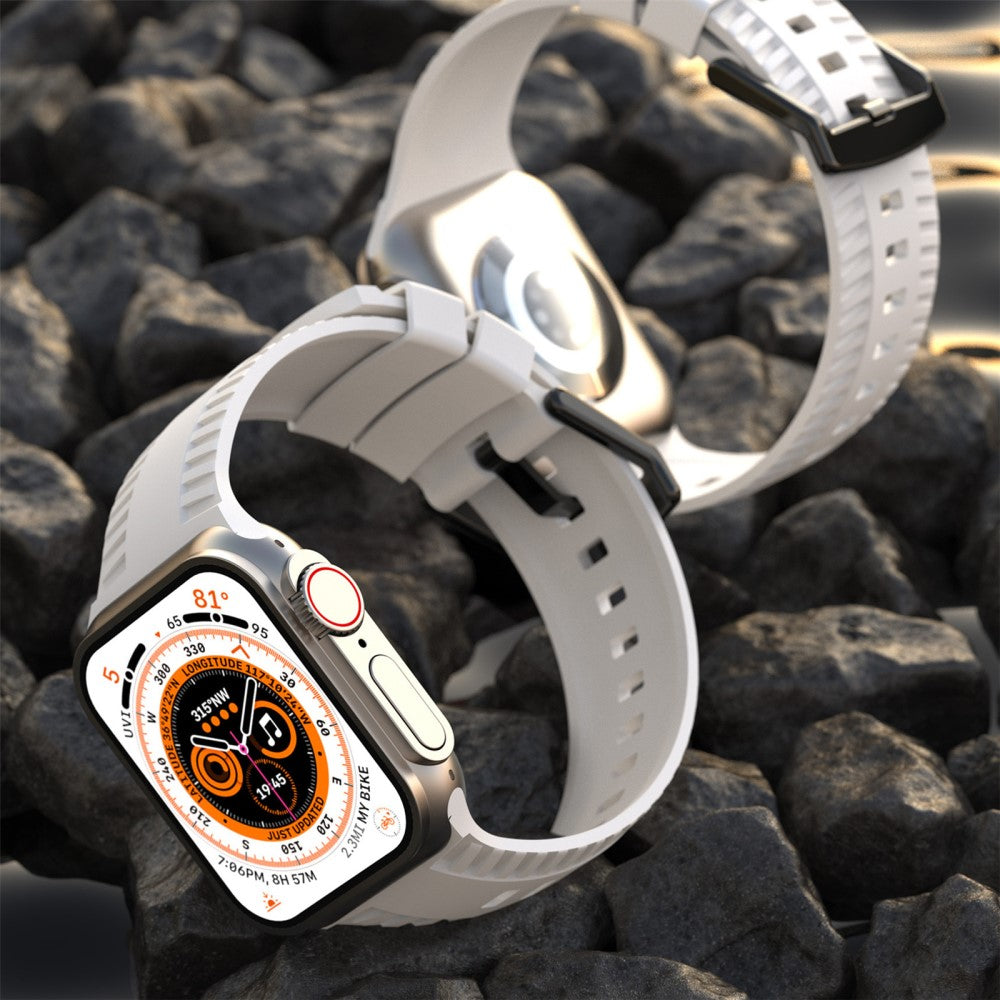 Smuk Silikone Universal Rem passer til Apple Smartwatch - Orange#serie_3