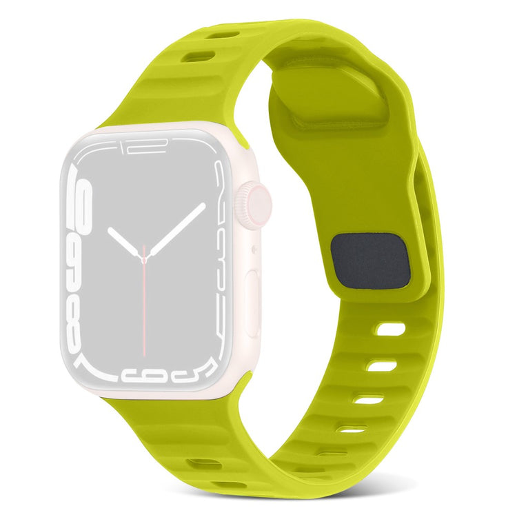 Mega Komfortabel Silikone Universal Rem passer til Apple Smartwatch - Grøn#serie_16
