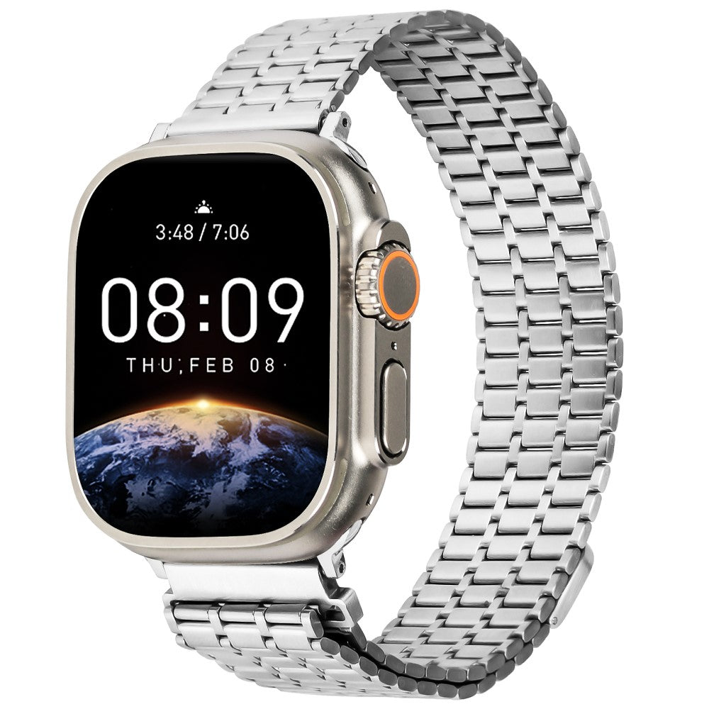 Helt Vildt Elegant Metal Universal Rem passer til Apple Smartwatch - Sølv#serie_299