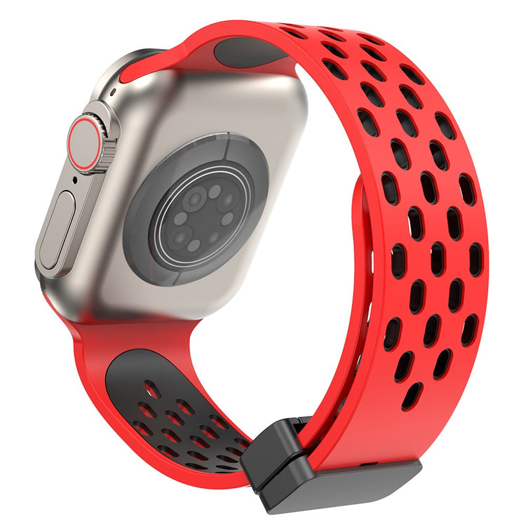 Fortrinligt Silikone Universal Rem passer til Apple Smartwatch - Rød#serie_13