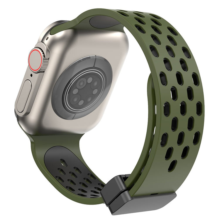Fortrinligt Silikone Universal Rem passer til Apple Smartwatch - Grøn#serie_15