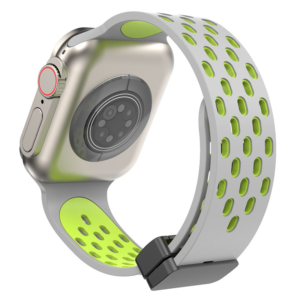 Fortrinligt Silikone Universal Rem passer til Apple Smartwatch - Grøn#serie_17