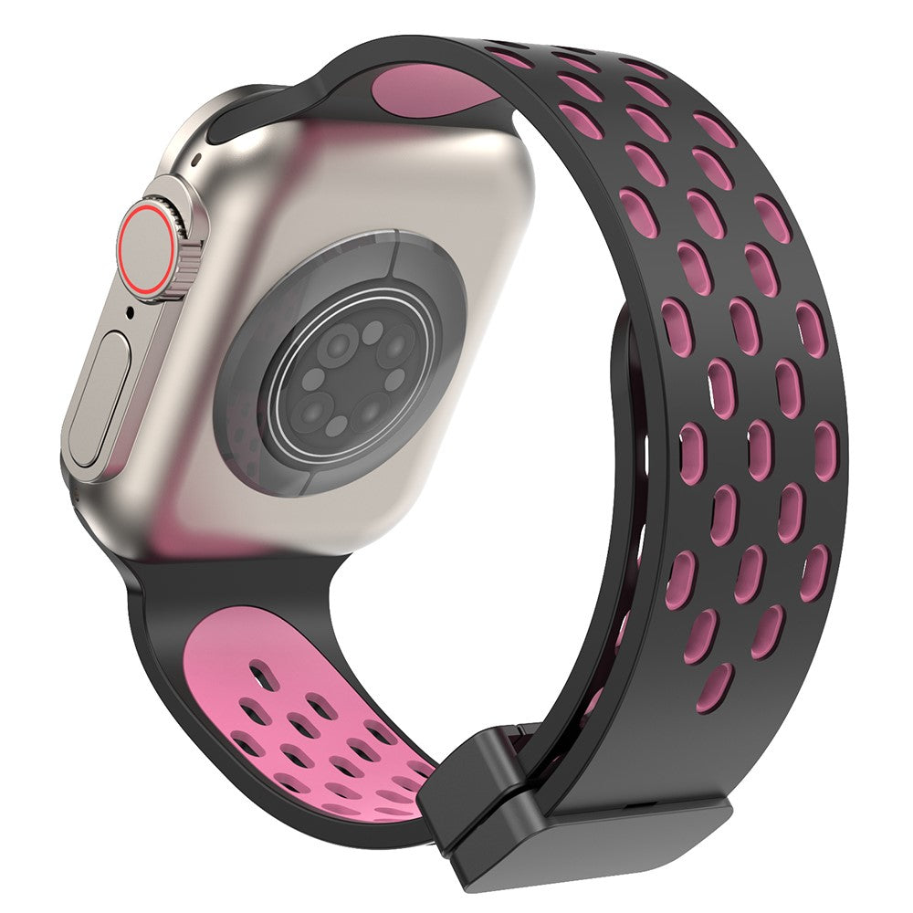 Fortrinligt Silikone Universal Rem passer til Apple Smartwatch - Pink#serie_9